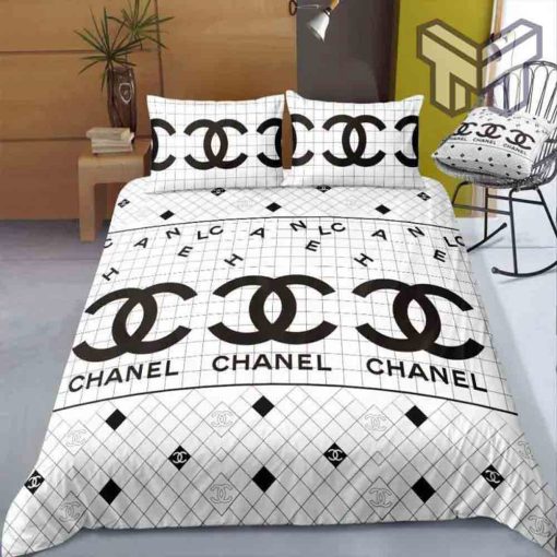 chanel-bedding-sets-chanel-black-white-luxury-brand-high-end-bedding-set-home-decor