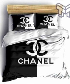 chanel-bedding-sets-chanel-black-white-luxury-brand-high-end-bedding-set-home-decor