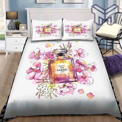 chanel-bedding-sets-chanel-coco-printed-bedding-sets-quilt-sets-duvet-cover-luxury-brand-bedding-decor-bedroom-sets