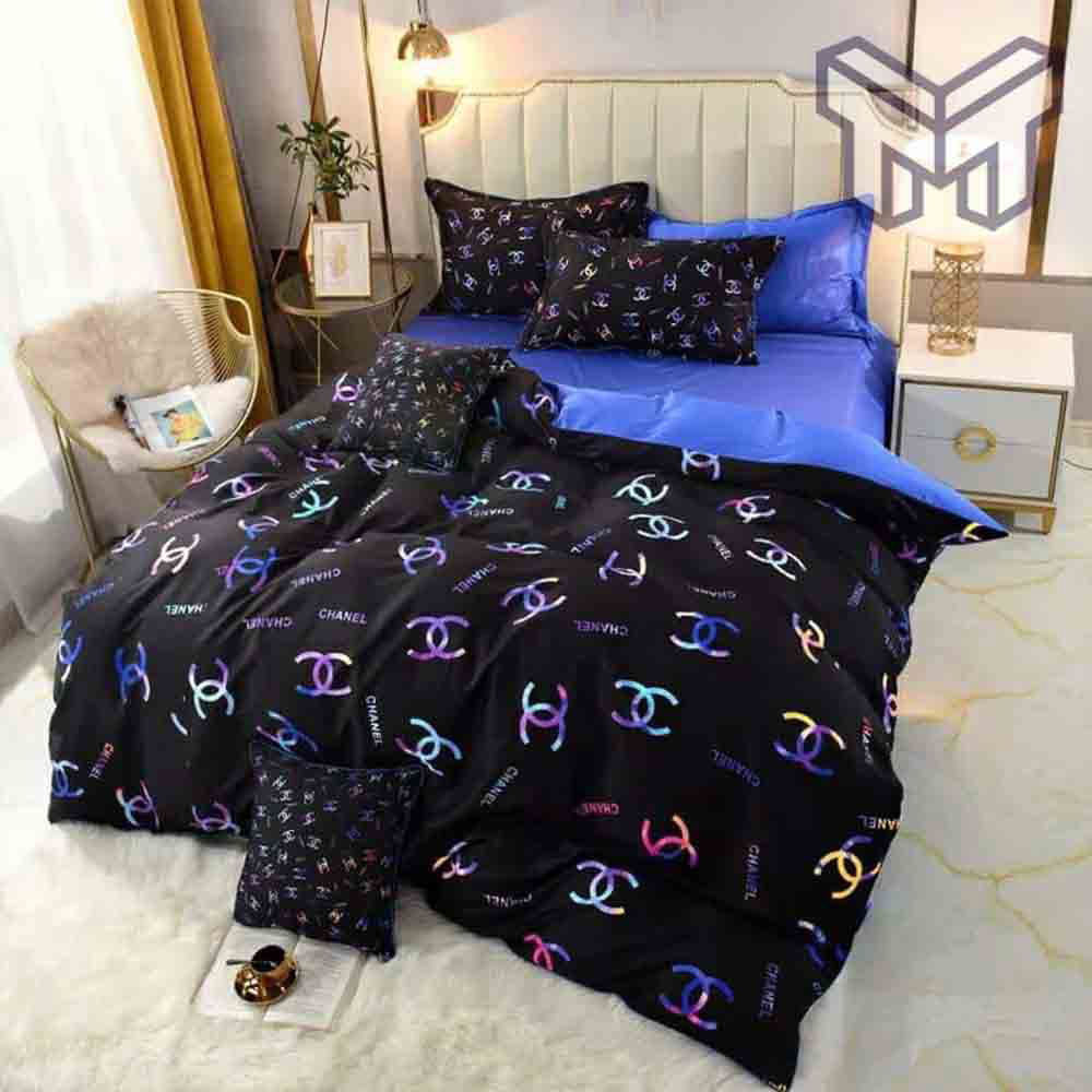 chanel-bedding-sets-chanel-colorful-black-luxury-brand-bedding-set-duvet-cover-home-decor