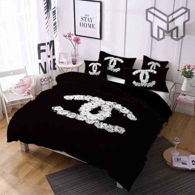 chanel-bedding-sets-chanel-diamond-printed-bedding-sets-quilt-sets-duvet-cover-luxury-brand-bedding-decor