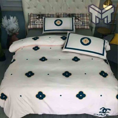 chanel-bedding-sets-chanel-flower-white-printed-bedding-sets-quilt-sets-duvet-cover-luxury-brand-bedding-decor-bedroom-sets