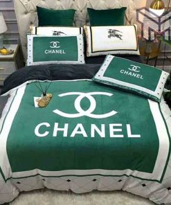 chanel-bedding-sets-chanel-green-bedding-3d-printed-bedding-sets-quilt-sets-duvet-cover-luxury-brand-bedding-decor-bedroom-sets