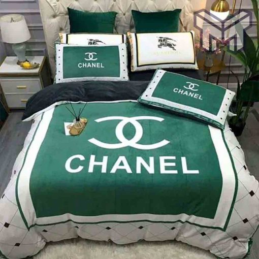 chanel-bedding-sets-chanel-green-bedding-3d-printed-bedding-sets-quilt-sets-duvet-cover-luxury-brand-bedding-decor-bedroom-sets