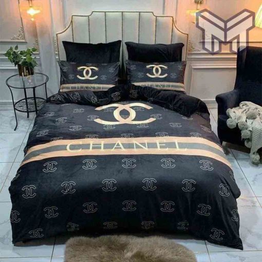 chanel-bedding-sets-chanel-italian-luxury-brand-inspired-custom-3d-bedding-sets-duvet-cover-bedlinen-bed-set