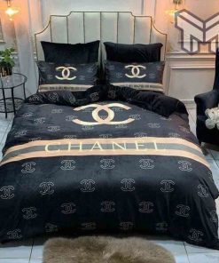 chanel-bedding-sets-chanel-italian-luxury-brand-inspired-custom-3d-bedding-sets-duvet-cover-bedlinen-bed-set