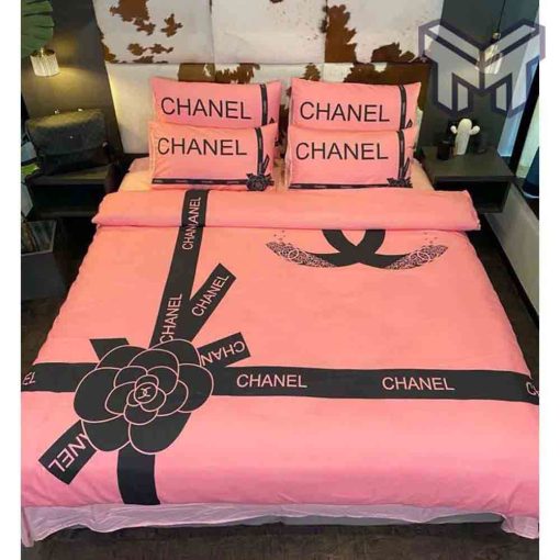 chanel-bedding-sets-chanel-italian-rose-pinky-luxury-brand-inspired-3d-bedding-sets-duvet-cover-bedlinen-bed-set