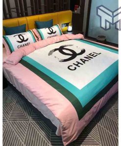 chanel-bedding-sets-chanel-light-pink-blue-luxury-brand-bedding-set-home-decor