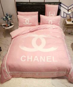 chanel-bedding-sets-chanel-light-pinky-bedding-3d-printed-bedding-sets-quilt-sets-duvet-cover-luxury-brand-bedding-decor-bedroom-sets