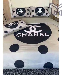 chanel-bedding-sets-chanel-logo-dot-printed-bedding-sets-quilt-sets-duvet-cover-luxury-brand-bedding-decor-bedroom-sets