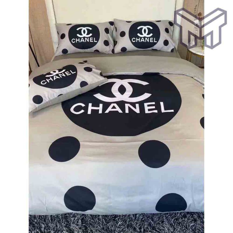 chanel-bedding-sets-chanel-logo-dot-printed-bedding-sets-quilt-sets-duvet-cover-luxury-brand-bedding-decor-bedroom-sets