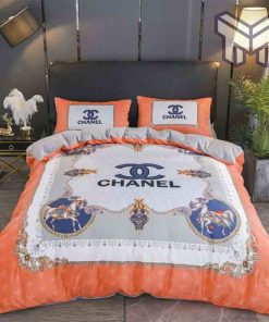 chanel-bedding-sets-chanel-logo-noble-printed-bedding-sets-quilt-sets-duvet-cover-luxury-brand-bedding-decor-bedroom-sets