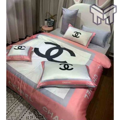 chanel-bedding-sets-chanel-logo-printed-bedding-sets-quilt-sets-duvet-cover-luxury-brand-bedding-decor-bedroom-sets