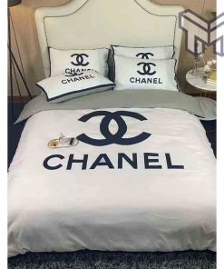 chanel-bedding-sets-chanel-navy-logo-bedding-3d-printed-bedding-sets-quilt-sets-duvet-cover-luxury-brand-bedding-decor-bedroom-sets