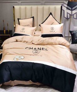 chanel-bedding-sets-chanel-paris-cream-luxury-brand-premium-bedding-set-duvet-cover-home-decor