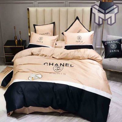 chanel-bedding-sets-chanel-paris-cream-luxury-brand-premium-bedding-set-duvet-cover-home-decor