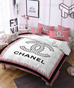 chanel-bedding-sets-chanel-printed-bedding-sets-quilt-sets-duvet-cover-luxury-brand-bedding-decor-bedroom-sets