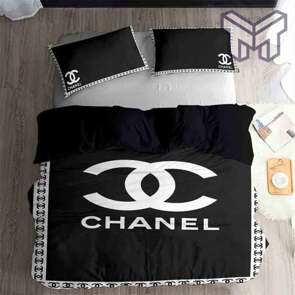 SALE] Chanel Black White Luxury Brand Bedding Set Duvet Cover Home Decor