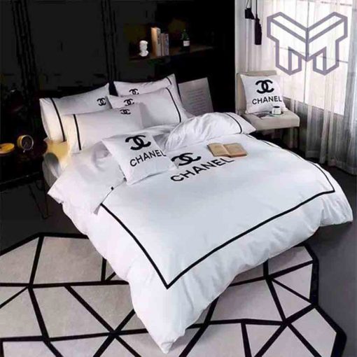 chanel-bedding-sets-chanel-white-bedding-sets-quilt-sets-duvet-cover-luxury-brand-bedding-decor-bedroom-sets