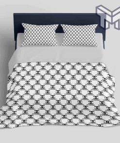 chanel-bedding-sets-chanel-white-fashion-black-logo-luxury-brand-bedding-set-home-decor