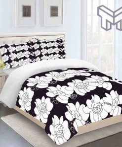 chanel-bedding-sets-chanel-white-flowers-black-luxury-brand-bedding-set-duvet-cover-home-decor