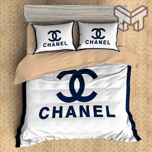 chanel-bedding-sets-chanel-white-in-blue-luxury-brand-high-end-bedding-set-home-decor