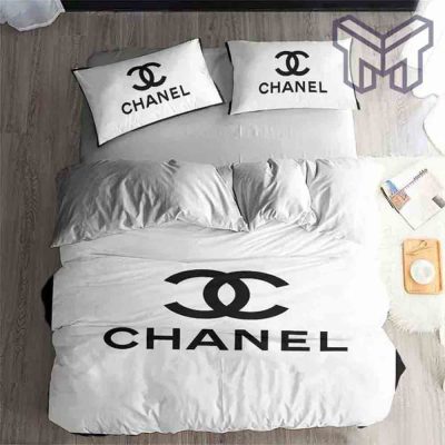 chanel-bedding-sets-chanel-white-logo-bedding-3d-printed-bedding-sets-quilt-sets-duvet-cover-luxury-brand-bedding-decor-bedroom-sets