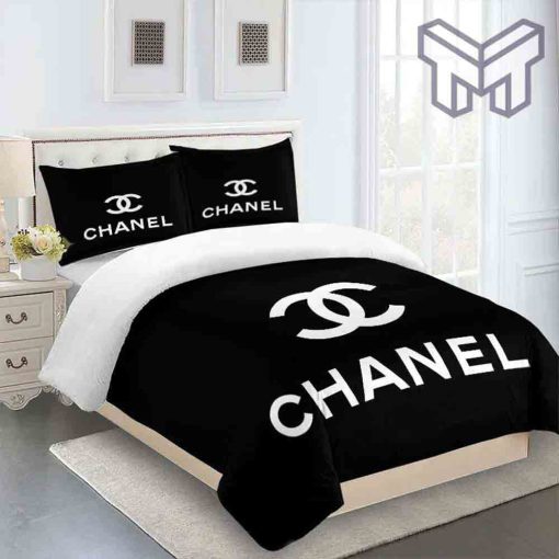 chanel-bedding-sets-chanel-white-logo-black-luxury-brand-bedding-set-duvet-cover-home-decor