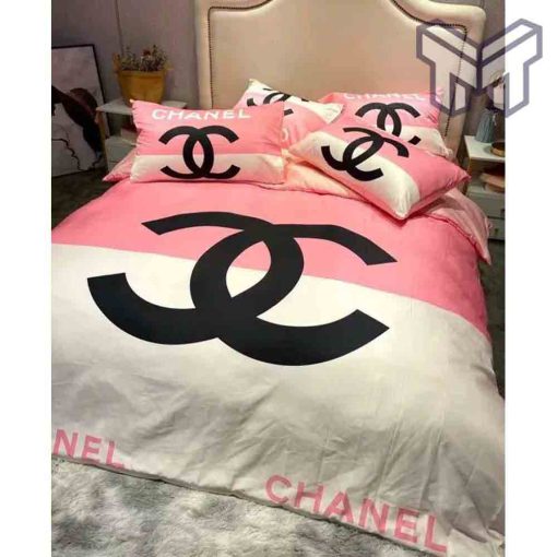 chanel-bedding-sets-chanel-white-pinky-hot-logo-new-luxury-brand-bedding-set-bedspread-duvet-cover-set-home-decor