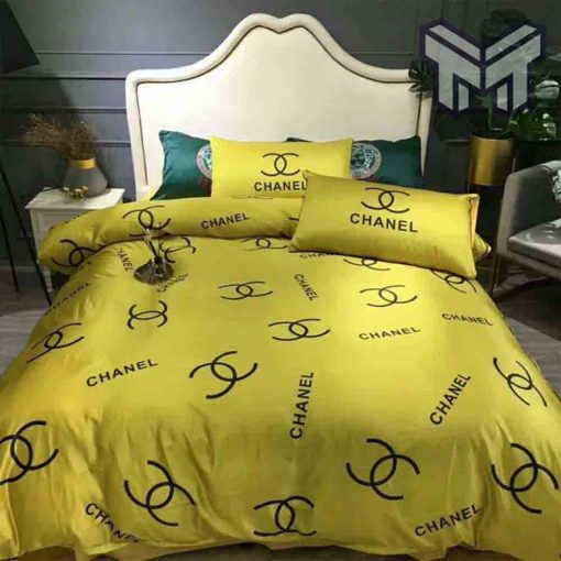 chanel-bedding-sets-chanel-yellow-bedding-3d-printed-bedding-sets-hot-quilt-sets-duvet-cover-luxury-brand-bedding-decor-bedroom-sets