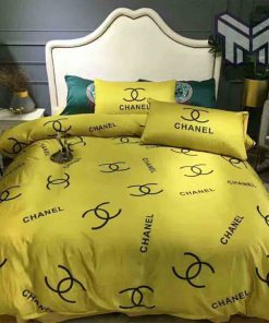 chanel-bedding-sets-chanel-yellow-bedding-3d-printed-bedding-sets-hot-quilt-sets-duvet-cover-luxury-brand-bedding-decor-bedroom-sets