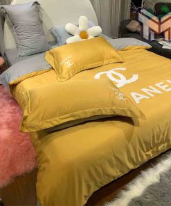 chanel-bedding-sets-chanel-yellow-bedding-3d-printed-bedding-sets-quilt-sets-duvet-cover-luxury-brand-bedding-decor-bedroom-sets