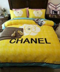 chanel-bedding-sets-chanel-yellow-roses-bedding-3d-printed-bedding-sets-quilt-sets-duvet-cover-luxury-brand-bedding-decor-bedroom-sets