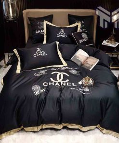 chanel-bedding-sets-coco-chanel-black-luxury-brand-high-end-bedding-set-home-decor