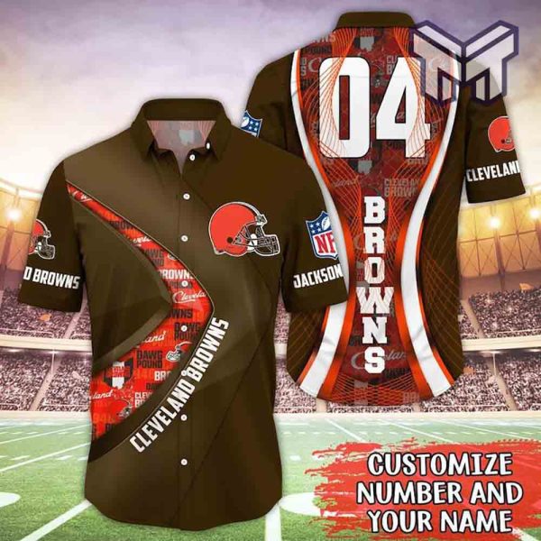 Personalized Cleveland Browns Hawaiian Shirt NFL Football Aloha