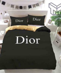 dior-bedding-sets-christian-dior-black-fashion-luxury-brand-bedding-set-home-decor