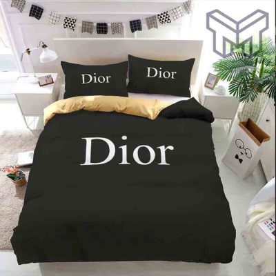 dior-bedding-sets-christian-dior-black-fashion-luxury-brand-bedding-set-home-decor