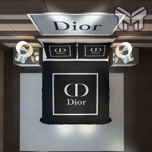 dior-bedding-sets-christian-dior-black-fashion-luxury-brand-premium-bedding-set-home-decor