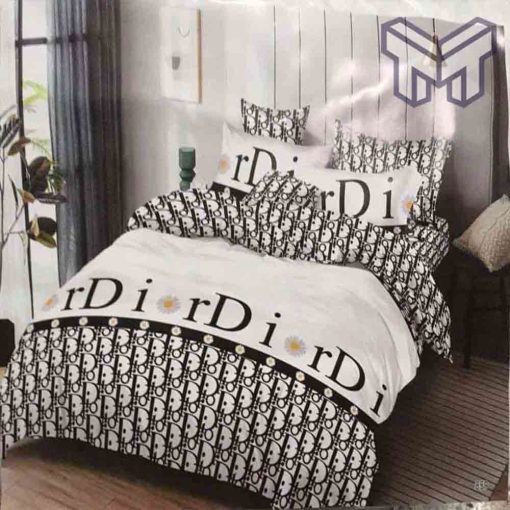 dior-bedding-sets-christian-dior-logo-luxury-brand-bedding-set-home-decor