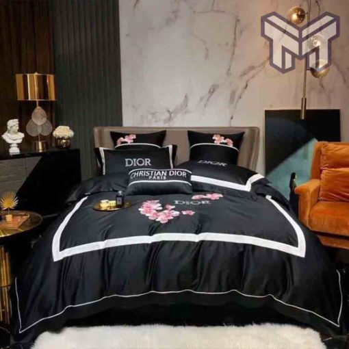 dior-bedding-sets-christian-dior-paris-black-luxury-brand-premium-bedding-set-duvet-cover-home-decor