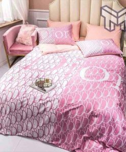 dior-bedding-sets-christian-dior-pink-luxury-brand-premium-bedding-set-bedspread-duvet-cover-set-home-decor