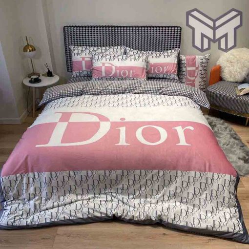 dior-bedding-sets-dior-pinky-white-luxury-brand-premium-bedding-set-duvet-cover-home-decor