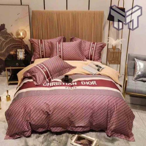 dior-bedding-sets-dior-red-luxury-brand-premium-bedding-set-bedspread-duvet-cover-set-home-decor