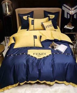 fendi-bedding-sets-fendi-blue-yellow-luxury-brand-premium-bedding-set-bedspread-duvet-cover-set-home-decor