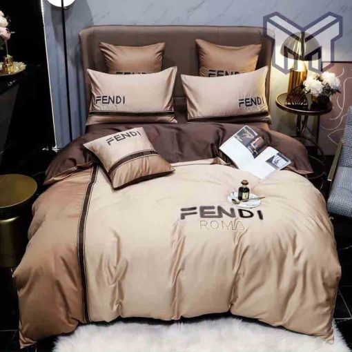 fendi-bedding-sets-fendi-roma-brown-premium-luxury-brand-bedding-set-duvet-cover-home-decor-special-gift