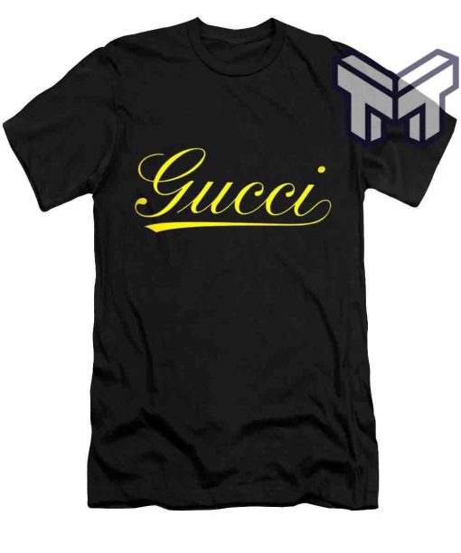 gucci-shirt-gucci-yellow-logo-black-luxury-brand-t-shirt-gift-for-men-women-special-gift