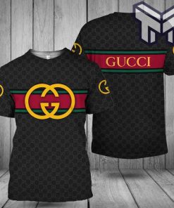 gucci-shirt-gucci-yellow-logo-black-luxury-brand-t-shirt-outfit-for-men-women