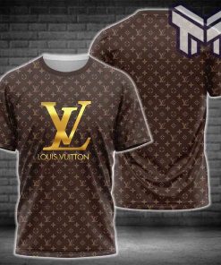 louis-vuitton-shirt-louis-vuitton-golden-logo-brown-luxury-brand-t-shirt-outfit-for-men-women