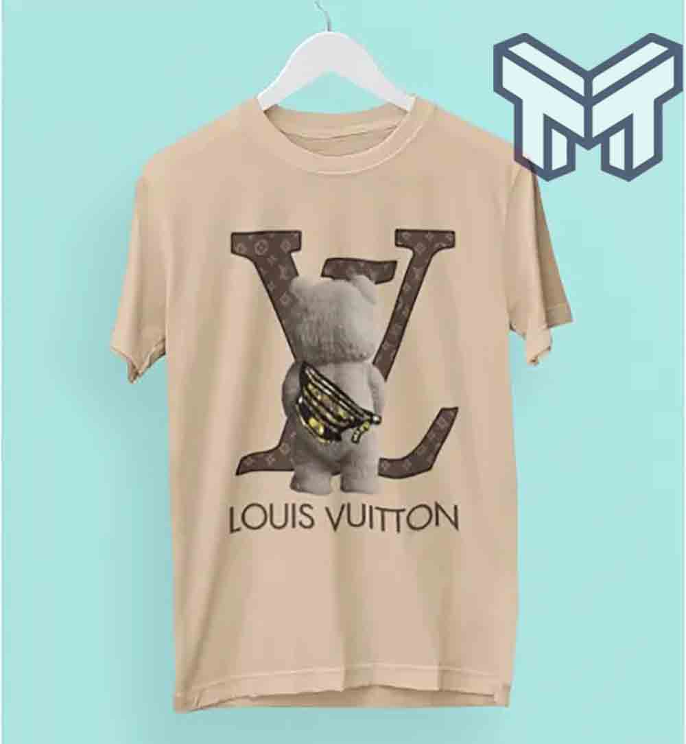 Louis Vuitton Shirt, Louis Vuitton Teddy Bear Luxury Brand T-Shirt For Men  Women - Muranotex Store