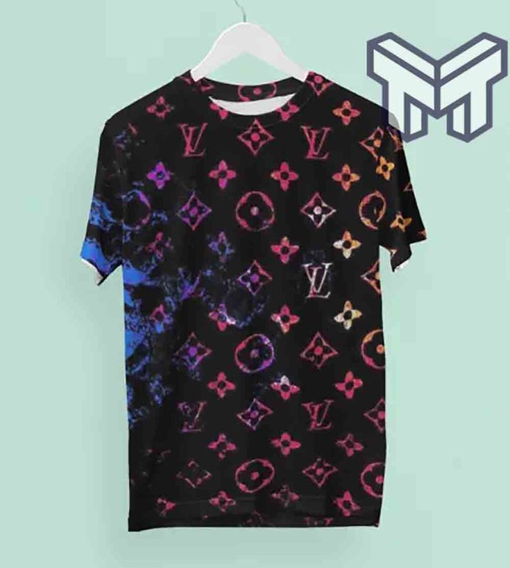 NEW FASHION] Louis Vuitton Multicolor Luxury Brand Premium T-Shirt Outfit  For Men Women